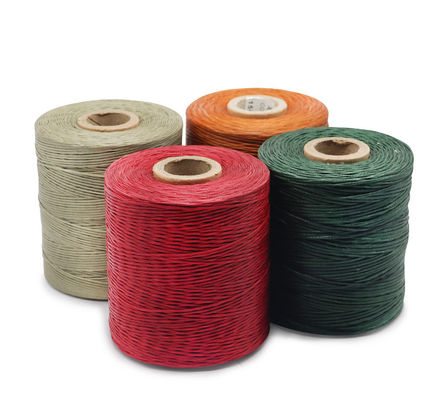 Flat Waxed Thread for Leather Handicraft Tool 100% Linen Sewing Line 210D Yarn Count