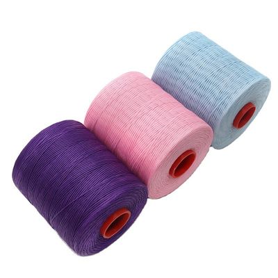 Kangfa 0.8mm 1.0mm Hand-Sewn Leather Thread Flat Wax Thread Polyester Waxed Sewing Thread