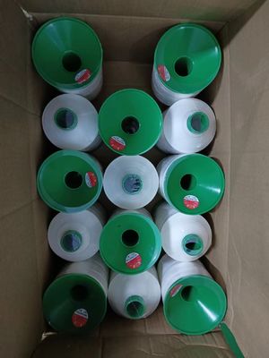 V-92 16oz. 6000Y White UV Bonded Polyester Thread for Filament Yarn Type and Ring Twist