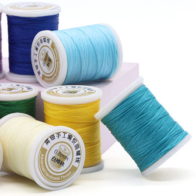 0.8mm Diameter Waxed Thread Set of 12 for Leather Sewing Long Stitching Made Easy