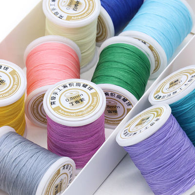 0.8mm Diameter Waxed Thread Set of 12 for Leather Sewing Long Stitching Made Easy