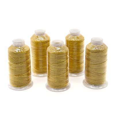 Directly Sell Polyester Metallic Yarn Embroidery Machine Threads for Jewelry Findings