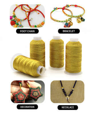 Directly Sell Polyester Metallic Yarn Embroidery Machine Threads for Jewelry Findings