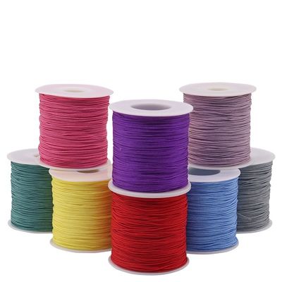 2 Ply Singal Color or Rainbow Color Nylon Cord Thread for Chinese Knotting Macrame Cord
