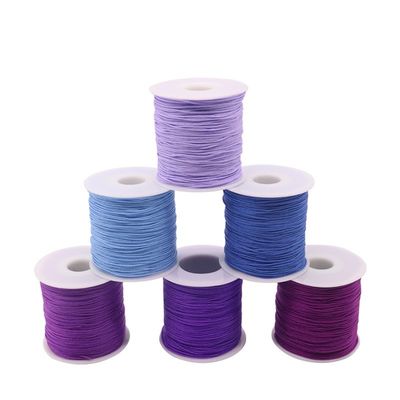 2 Ply Singal Color or Rainbow Color Nylon Cord Thread for Chinese Knotting Macrame Cord