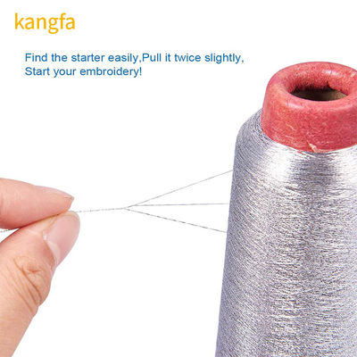 125G Net Weight Metallic Yarn for Sewing in Gold And Silver Machine Embroidery Threads