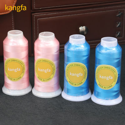Low Shrinkage 100% Polyester Thread for Embroidery Machine 5000 Yard 120D/2 720 Colors