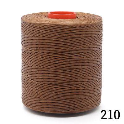 1 Spool 700y 1mm Flat Sewing Coarse Braid Waxed Thread for Leather Craft Repair Gassed