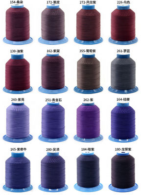 Customized LOGO High Strength Polyester UV Sewing Thread for Leather Sewing 100G Weight