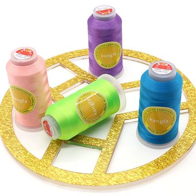 120D Dyed 720 Colors 4000 Yard Polyester Embroidery Thread for Machine Dyed Pattern