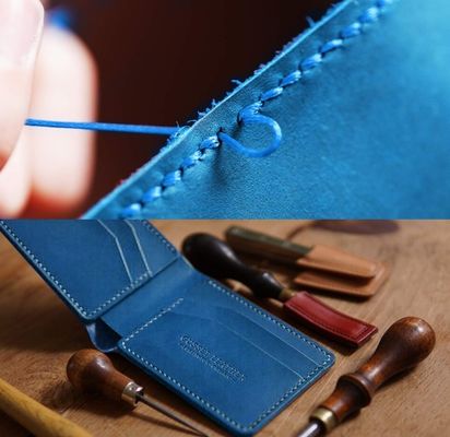 Polyester/Waxed Material 0.8mm 50m Flat Waxed Sewing Thread for Leather Stitching