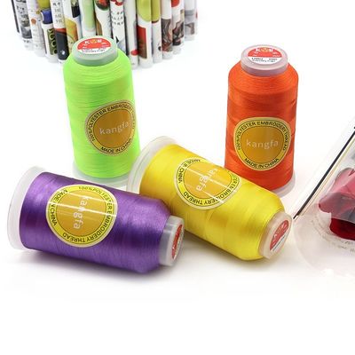 120D Dyed 720 Colors 4000 Yard Polyester Embroidery Thread for Machine Dyed Pattern