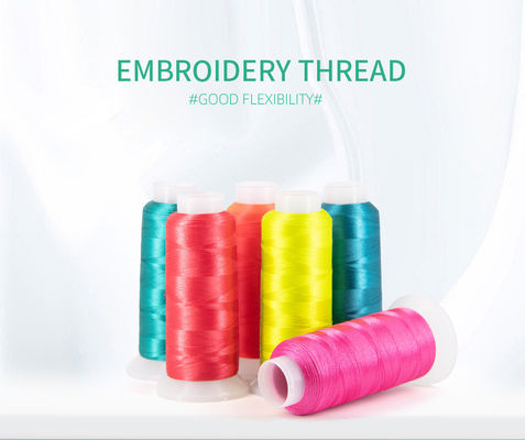 4000 Yard 120D/2 Filament Polyester Thread for Embroidery Machine Dyed Pattern Clothing