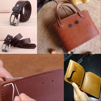 Supports 7 Days Sample Order 12-Piece Set of Long Stitching Thread for Leather Craft