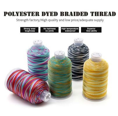 15PLY 250g 40 Colors Multi Color Braid Polyester Thread for Weaving Crafts Decoration