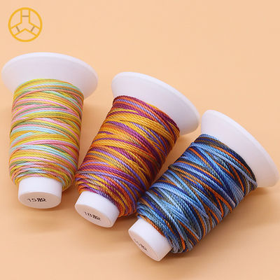 12g 18PLY 40 Colors Supply 100% Polyester Multi Color Sewing Thread Polyester Braid