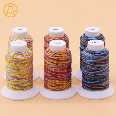 12g 18PLY 40 Colors Supply 100% Polyester Multi Color Sewing Thread Polyester Braid