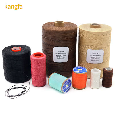 400g Texturized Polyester Wax Bonded Braided Thread for Leather Sewing Thread 210D/16