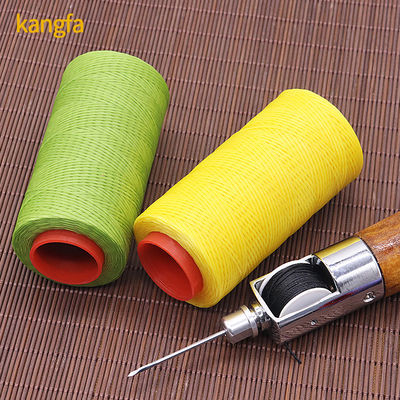 200m 0.8mm Flat Waxed Thread for Leather 100% Polyester Pattern Waxed Yarn Count 250D/16