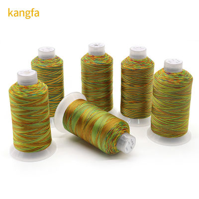 T70 High Tenacity Multi Color Thread Rainbow Sewing Thread 210D Yarn Count 240 Colours
