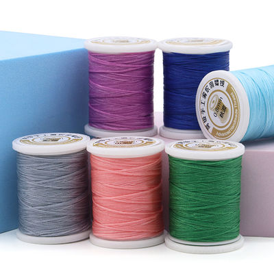 Multicolor 50 Meters Waxed Polyester Sewing Thread for DIY Tool Hand Stitching 0.8mm