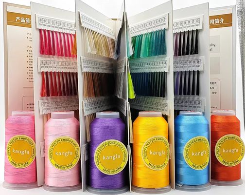 5000m 160g Mercerized Embroidery Thread for Embroidery Machine 150D/2 100% Polyester