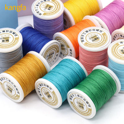 20g Weight MERCERIZED Flat Sewing Coarse Braid Waxed Thread For Leather Craft Repair