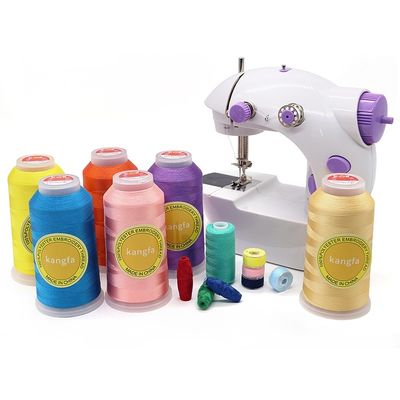 Dyed 120D/2 100% Polyester Thread for Embroidery Machine 4000 Yard Embroidery Threads