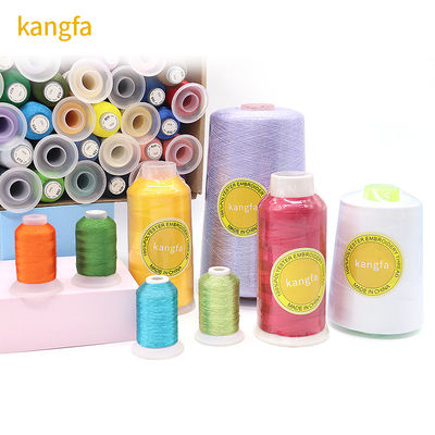 MERCERIZED 5000m 150D/2 100% Polyester Thread for Embroidery Machine Dyed Color 160g