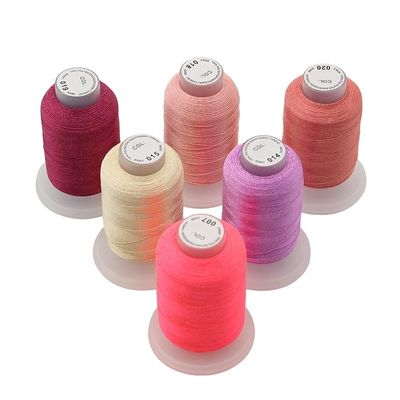 Machine Embroidery Thread 60wt 40wt Multicolor Polyester 120d/2 1000m for Embroidery