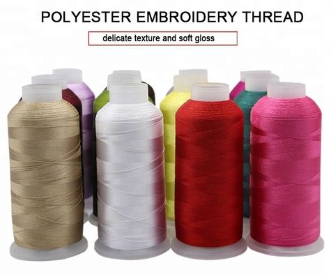 Polyester/Nylon 120D/2 4000 Yard Embroidery Thread 100g Weight for Embroidery Machine