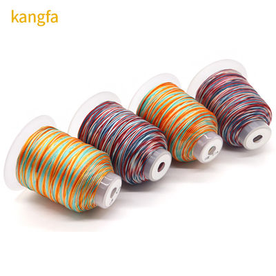 Supply Multicoloured Polyester Thread 15ply 172m Length/cone for Rainbow Weaving Crafts