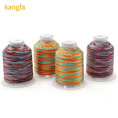 Supply Multicoloured Polyester Thread 15ply 172m Length/cone for Rainbow Weaving Crafts