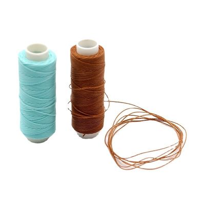 Pattern Waxed 12g Round Wax Hand-sewn Leather High Strength Polyester Thread Eco-Friendly