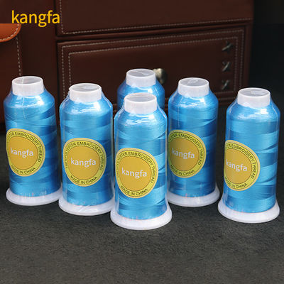 100% Polyester Kangfa Sale Color Silk Sewing Embroidery Thread 120D/2 MERCERIZED