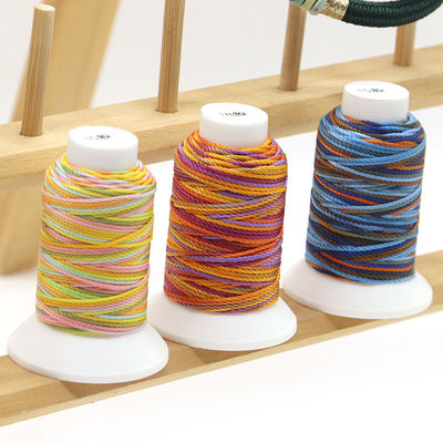 1.0mm MERCERIZED Colorful Braided Rope Handmade Braided Thread Friendship Bracelets