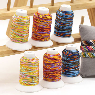 1.0mm MERCERIZED Colorful Braided Rope Handmade Braided Thread Friendship Bracelets