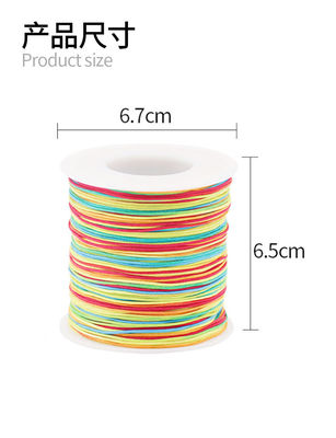 Rainbow Jade Nylon Thread for Leather Products Making Craft Rat Tail Jewelry Thread