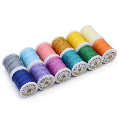 High Tenacity Leather Sewing Waxed Thread Set of 12 0.8mm Wax Thread for DIY Leather Craft