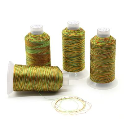 T45 Customized Multicolor 150D/3 250g High Tenacity Polyester Bonded Thread UV Protect