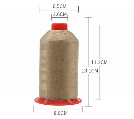 Black 250g High Tenacity Nylon Thread Nylon N66 Bonded Sewing Thread for Weaving in Color