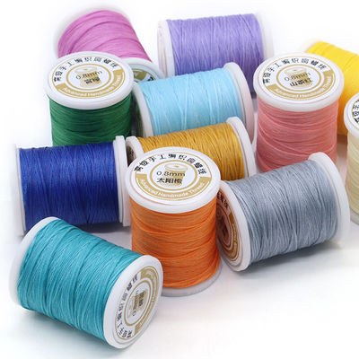 Purse Leather Sewing Waxed Thread-Practical Long Stitching Thread For Leather Craft DIY 0.8mm wax thread