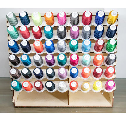 1000Y Small Cone Multi Color Polyester Embroidery Thread 120d/2 for Embroidery Machine