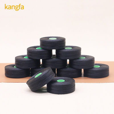 Polyester Magnetic Core Pre-wound Bobbins Thread Magnetic Tex70 with Transparent Cone