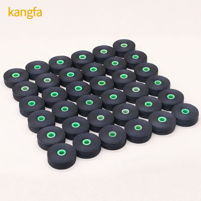 Polyester Magnetic Core Pre-wound Bobbins Thread Magnetic Tex70 with Transparent Cone
