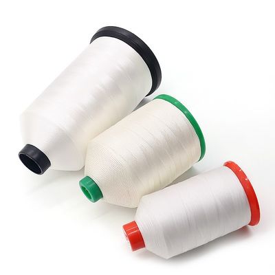 Cone material Plastic 210d/3 White Polyester Sewing Thread For Quilting Machine