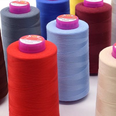 Low Moq 40/2 5000yds Polyester Sewing Thread For Machine Sewing With 100% Polyester