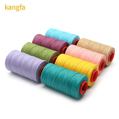 Rich Colors 210d Polyester Waxed Thread for Sewing Leather Cone material Plastic