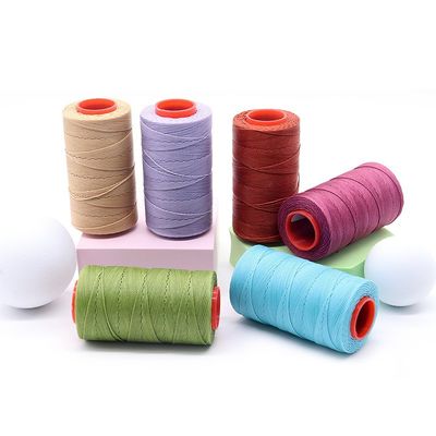 210D Sewing Waxed Thread for Leather Craft Hand Stitching Cords AWL Shoes Bags Repair