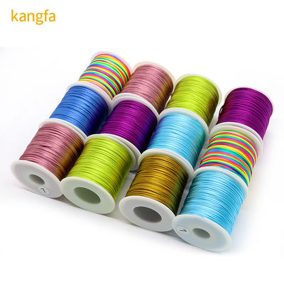 Wire Wrapped 100% Polyester Bracelet with 2023 Design and Singal Color or Rainbow Color